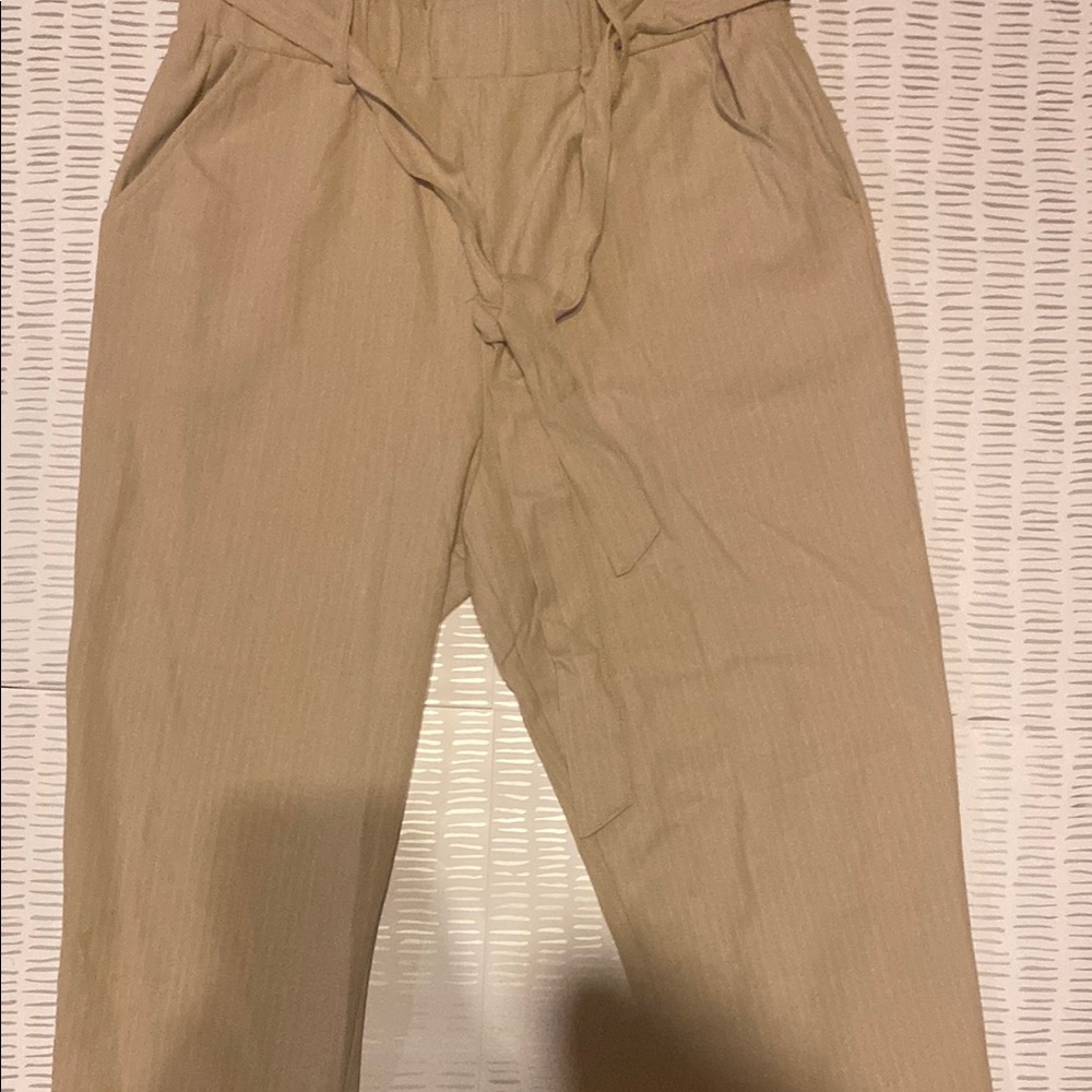 Women’s camel dress pants light material